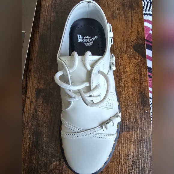 Dr. Martens White Leather Oxfords - Picture 2 of 6